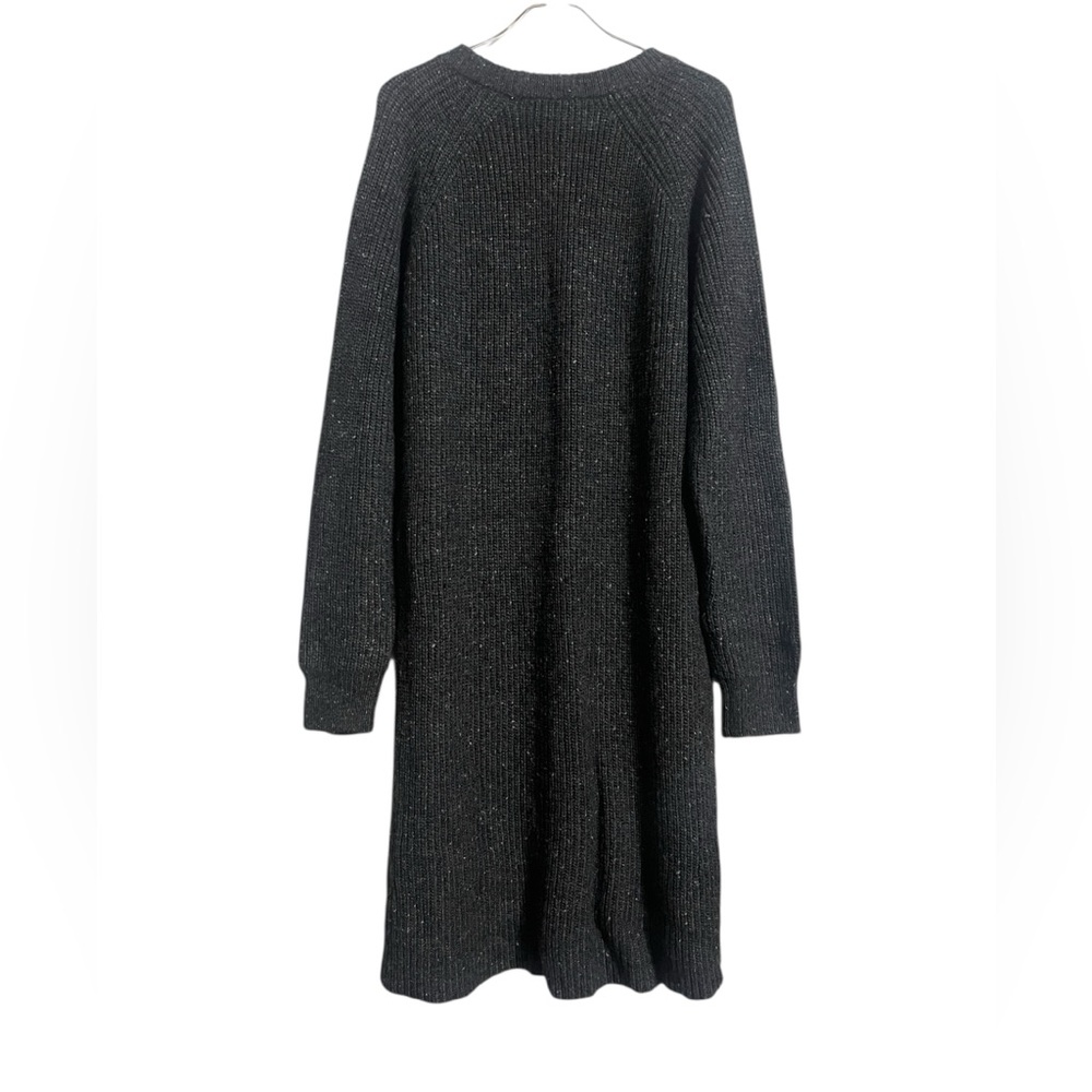 Madewell Gray Curved-Hem Sweater Dress - Picture 2 of 7